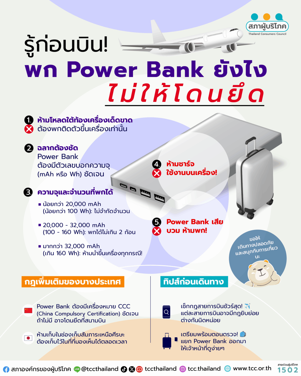 รู้ก่อนบิน! พก Power Bank ยังไงไม่ให้โดนยึด