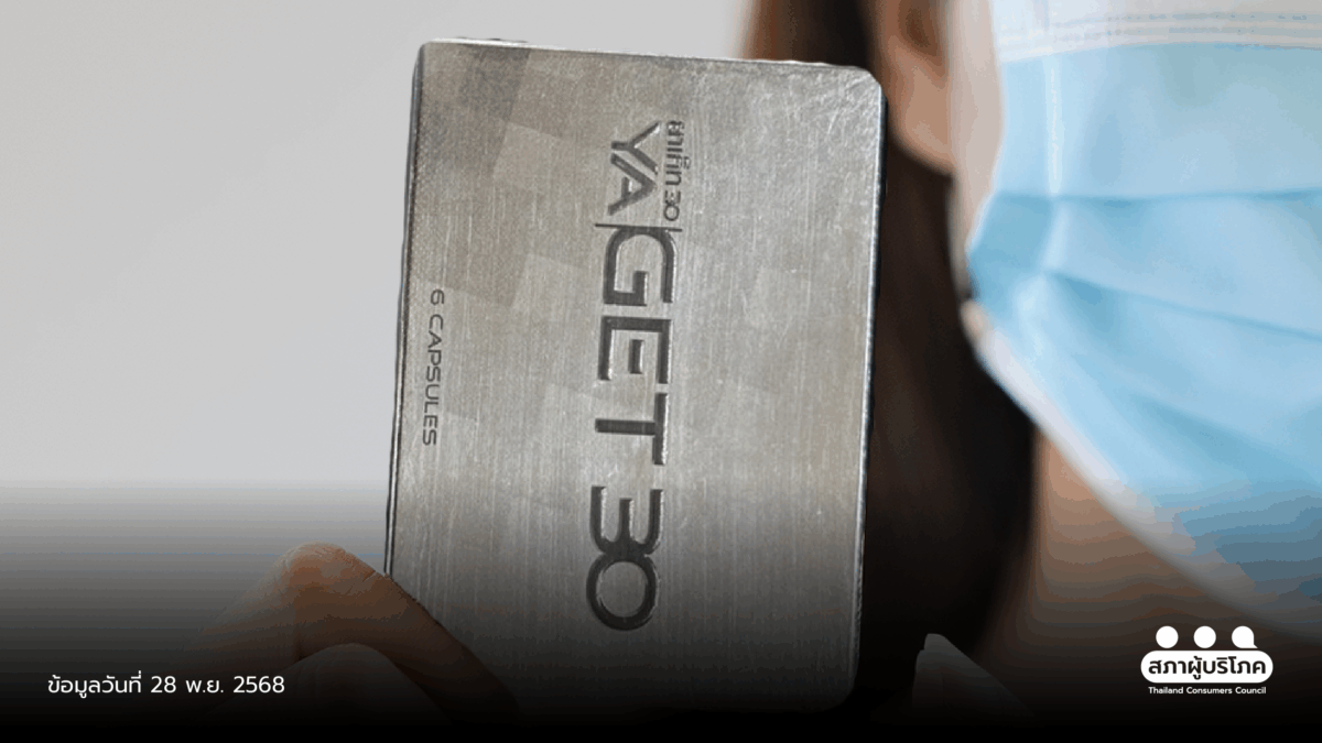 อย. เพิกถอน ‘ยา-เก็ท 30’ เจอสมุนไพรปลอมปนซ้ำซาก ผู้บริโภคเสี่ยงอันตราย